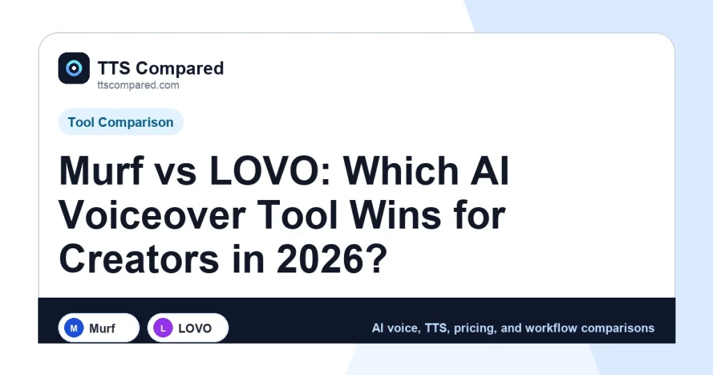Murf vs LOVO: Which AI Voiceover Tool Wins for Creators in 2026? cover image